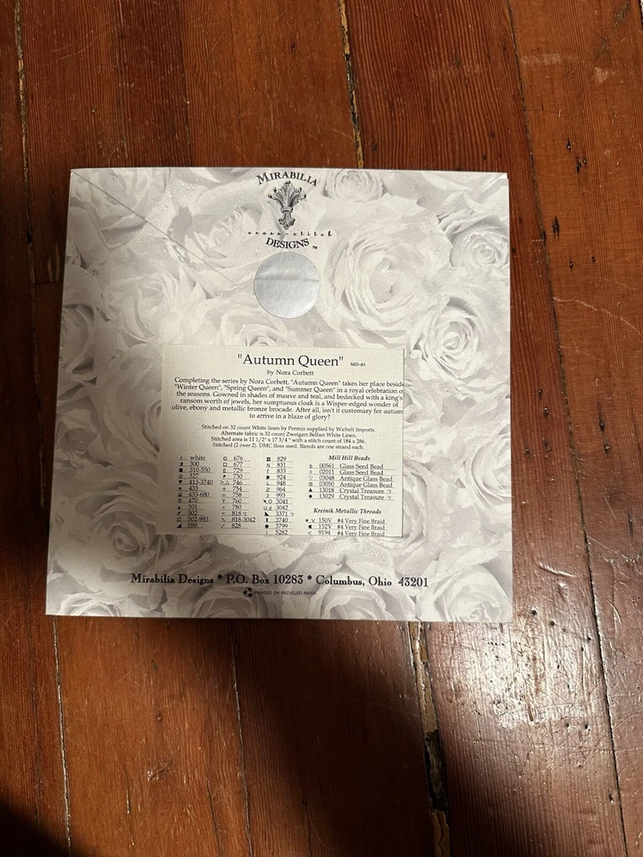 NOS Mirabilia Cross Stitch Pattern MD-45 AUTUMN QUEEN Nora Corbett SEALED - Image 2 of 2