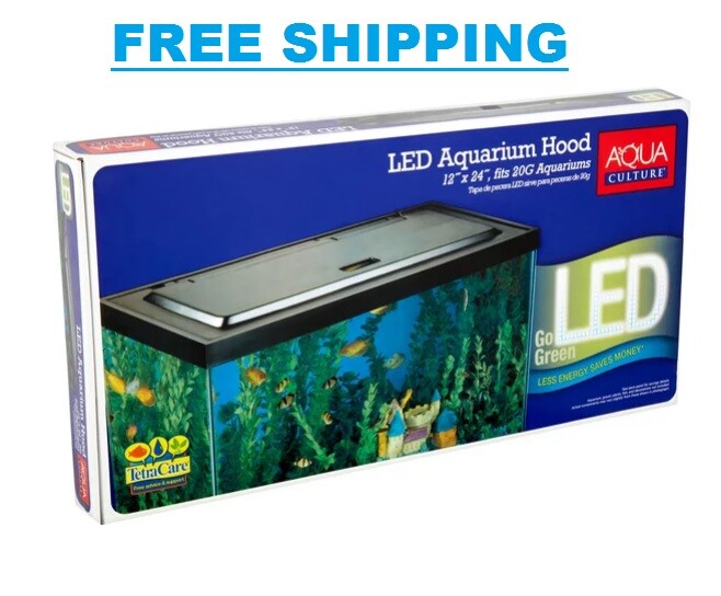 LED Light Fish Tank Hood For 20/55 Gallon Aquarium Lightweight Design Tropical 47497331255 eBay