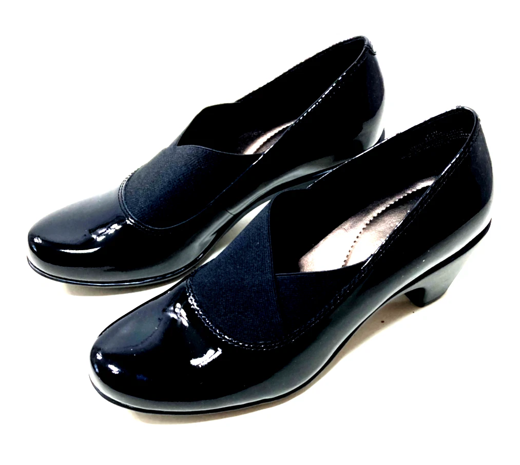 Easy spirit black patent leather shoes 2025