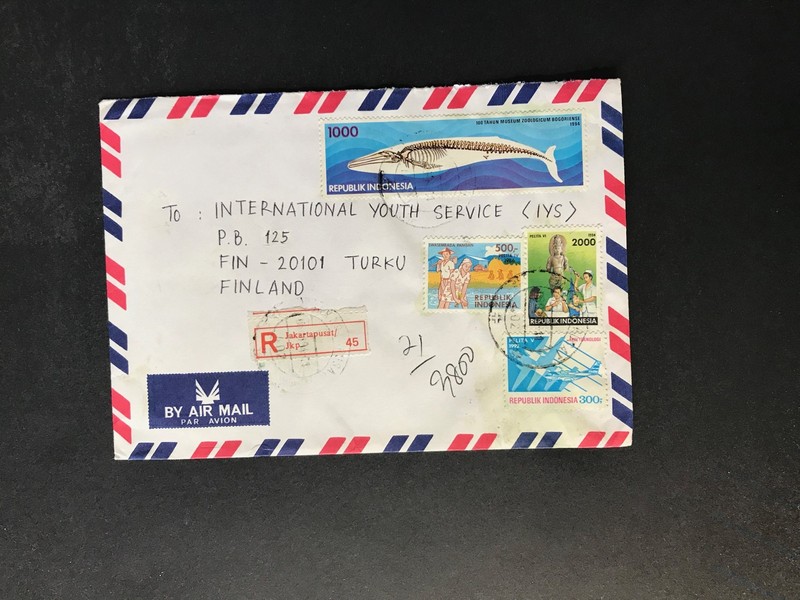 Indonesia #780//B242 Cover to Finland 1970-1999 Cover #397