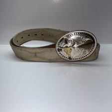 Genuine Ostrich Kids Belt With Buckle