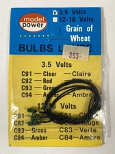 MODEL POWER,  3.5 volts Bulbs Lampe C93-green