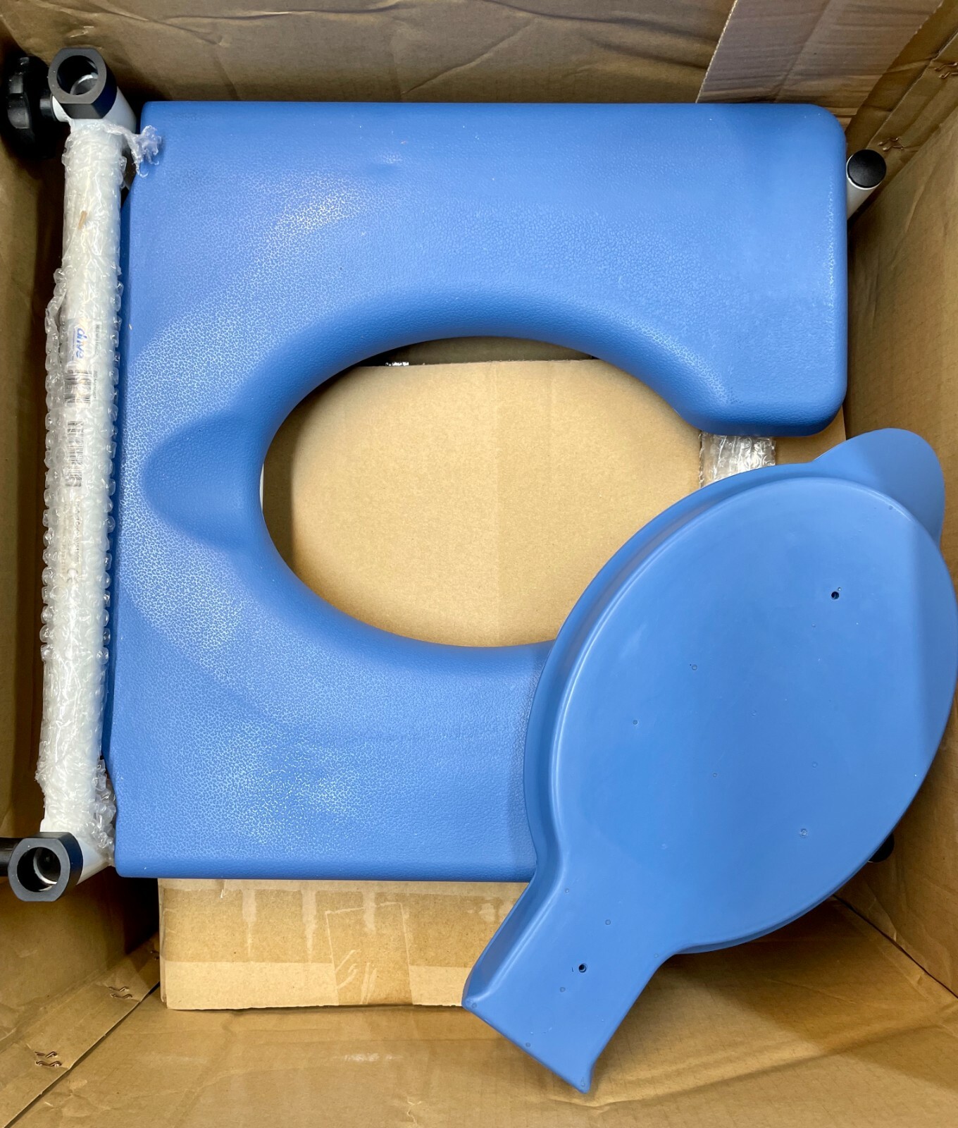 Drive Aluminum Rehab Shower Commode Wheel Chair w/ 5" Casters NRS185007