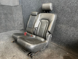 LEDER Rücksitzbank links Audi Q7 4L Rückbank Ausstattung schwarz Sitz