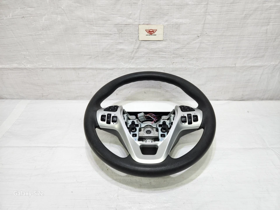 Volante Ford Edge 2011 2012 2013 2014 con interruptores controles cuero OEM Foto 3 de 4