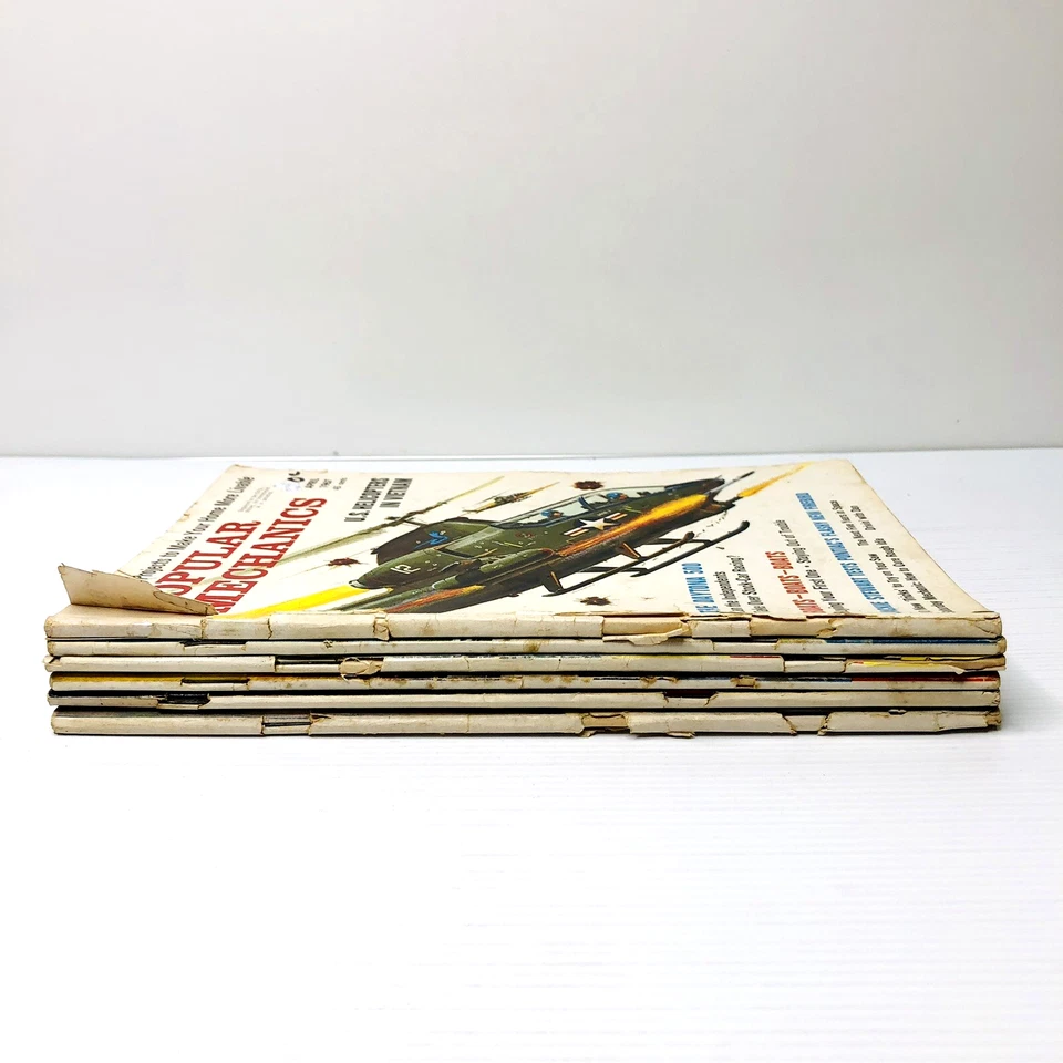 Popular Mechanics Magazines x 6 Lot Vtg 1960s Bundle Cars Planes Boats Trains - Image 3 of 4
