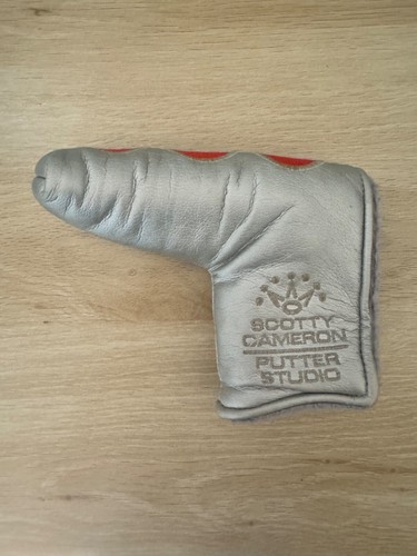 Used Scotty Cameron Studio Select Silver 3 red Dot Putter head cover Headcover