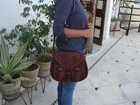 New Women's Real Leather Brown Satchel Messenger Shoulder Sling Bag