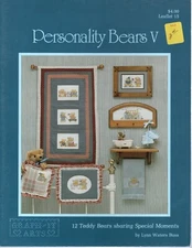 Graph-It-Arts PERSONALITY BEARS V Leaflet 15 Cross Stitch Pattern Leaflet
