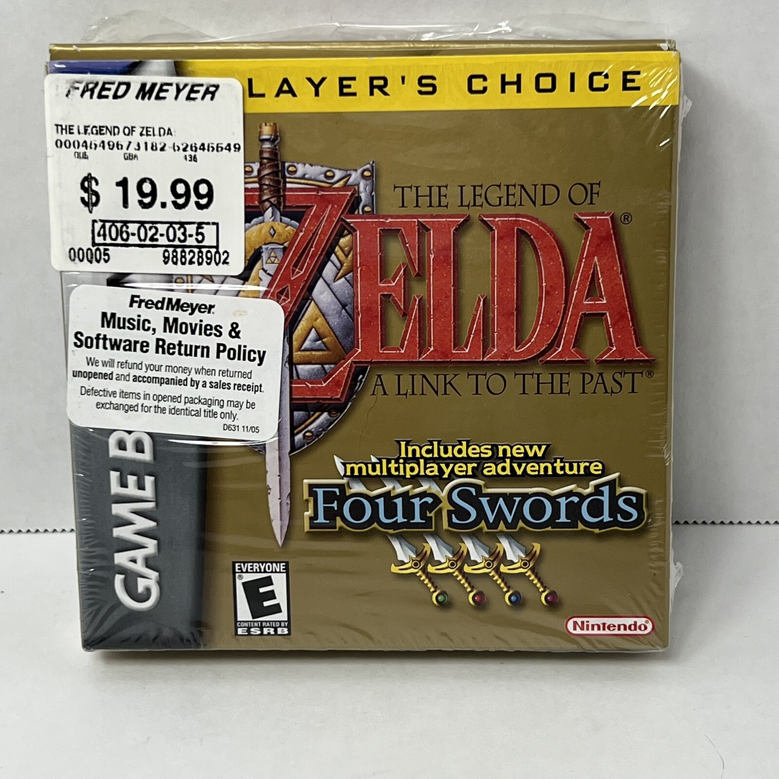 The Legend of Zelda Link to the Past player's Choice 