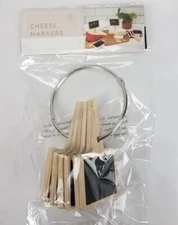 Cheese Markers for Charcuterie Board, Set of 12 Pcs. Slate Cheese Labels Sign