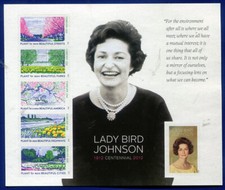 US Stamps Scott 4716 MNH Full Sheet Lady Bird Johnson