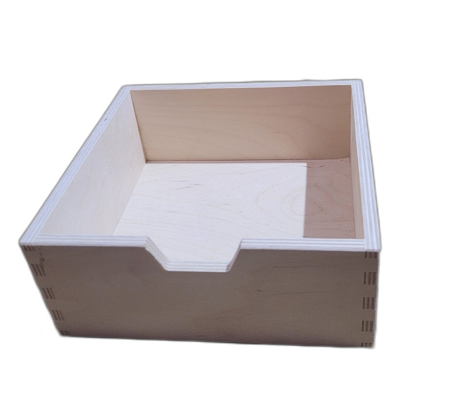 Wooden 3 Drawer Box Desktop Office Desk Storage Decoupage