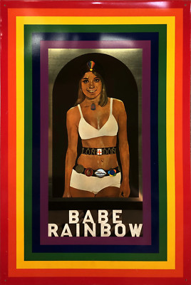 PETER BLAKE Babe Rainbow 26'' x 17.5'' Mixed Media 1968 Pop Art Multicolor