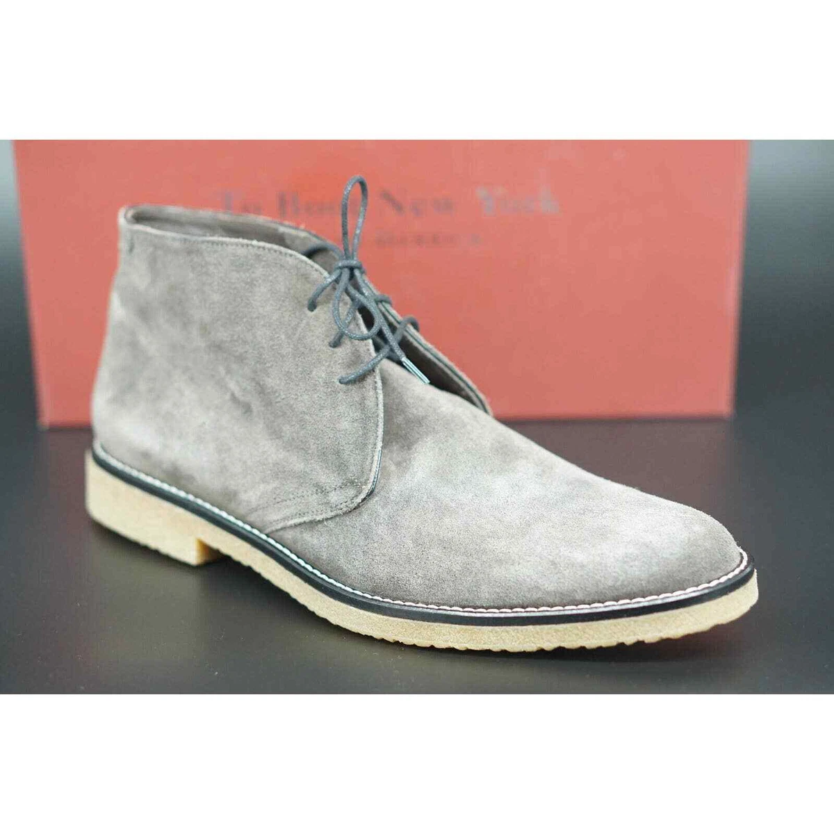Mens dress top boots grey
