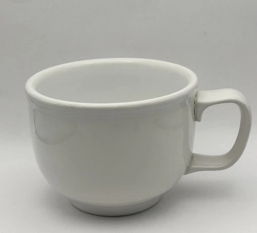 Fiesta Homer Laughlin Fiestaware White Jumbo Soup Mug 4.5”