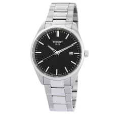 Tissot PR 100 Quartz 40mm Black Dial SS Men's Watch T1504101105100