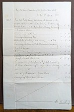 1843 W A Blake Parkers Wood Halberton Devon Land Conveyance Solicitors Bill