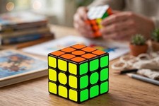 Original Rubik's Cube 3x3 Problem-Solving Brain Teaser Color-Matching Puzzle