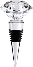 Decorative Crystal Wine and Beverage Bottle Stopper for Wine,Made of Zinc Alloy 