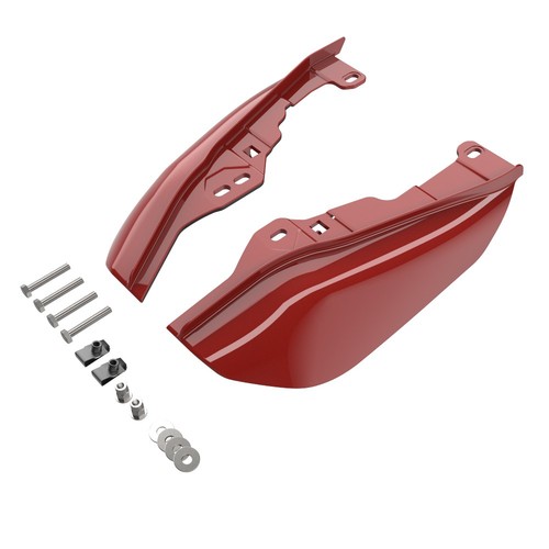 Deflectores de aire de cuadro medio Red Hot Sunglo para Harley Davidson Touring 2009+ - Imagen 3 de 10