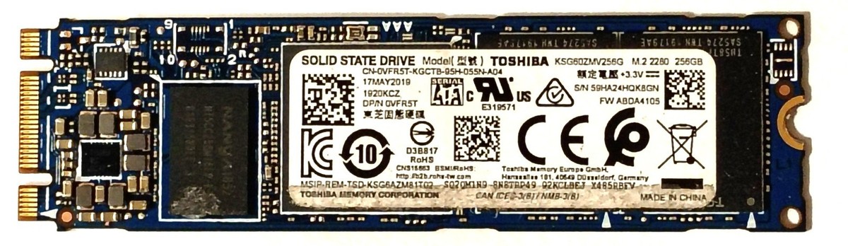 KSG60ZMV256G Toshib 256GB M.2 SATA 2280 Internal Solid State Drive