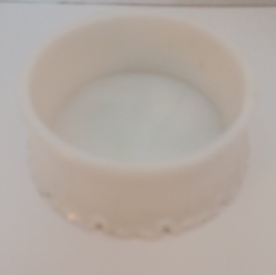 Antique Victorian Milk Glass White Vanity Powder Box/ Trinket Box
