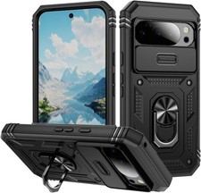 Shockproof Heavy-Duty Case with Slide Camera Cover for Google Pixel 10 Pro XL