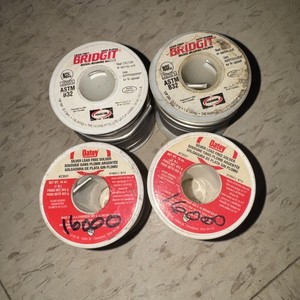 2 Rolls Oatey and 2 Bridget lead free silver solder