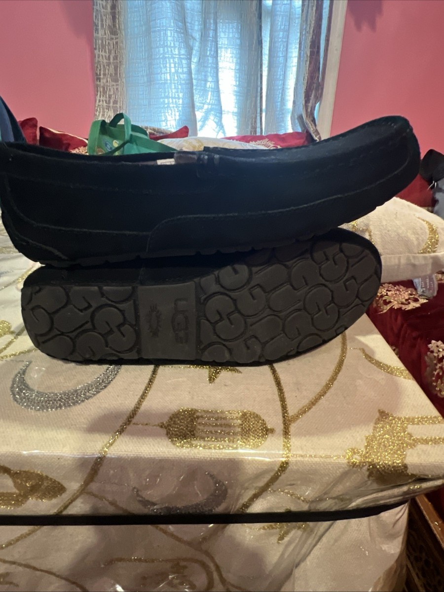 NEW Ugg black Alder Faux Shearling Lined Suede Slipper all season size 10 Ugg alder black suede + FREE SHIPPING | Zappos main image 2