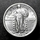 1918 - Standing Liberty Quarter - 25c - AU+++ - See Video!