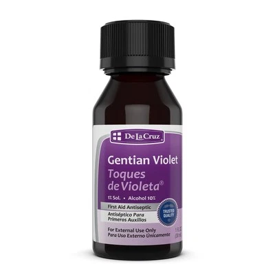 De La Cruz Gentian Violet 1% Health Care 30ml First Aid Antiseptic