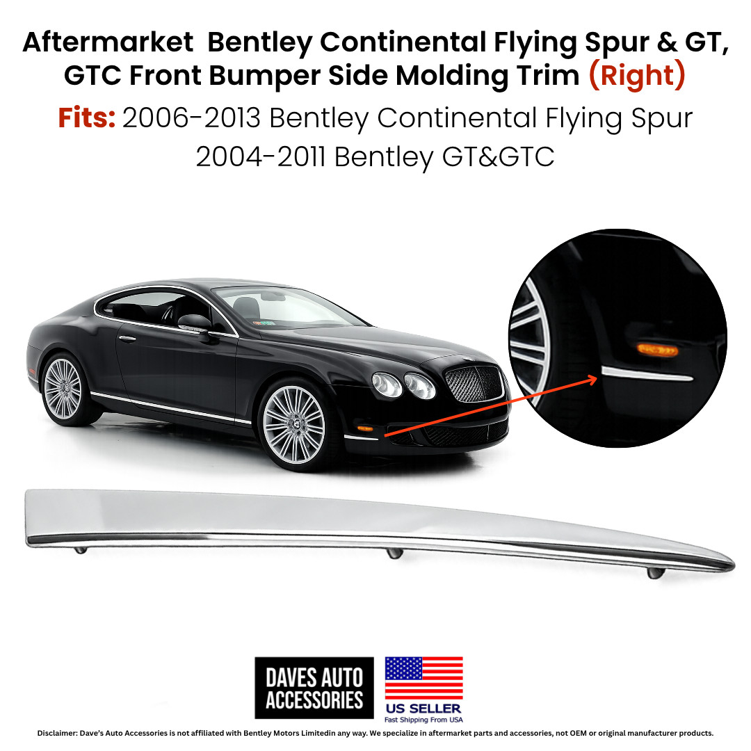 Bentley Continental GT 2004-2011 Front Right Front bumper