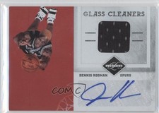 2011-12 Limited Glass Cleaners Materials Signatures 13/25 Dennis Rodman Auto 0e5