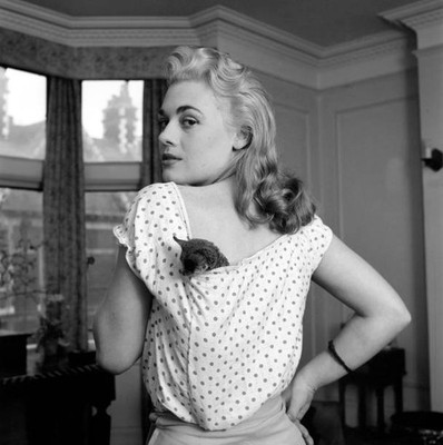 Dorinda Stevens with her pet galago Circa 1959 Histoic Old Photo 9