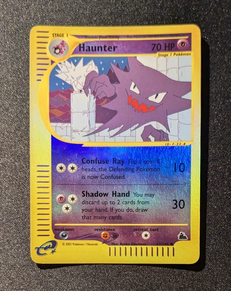 Pokemon SKYRIDGE - #63/144 Haunter - Reverse Holo - ENG - Near Mint - Immagine 2 di 4