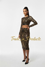 MARCIANO by Guess Sequin Cocktail Party Dress Set -M - Christmas New Years Eve
