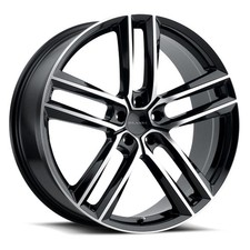 18x8.5 38 Vision 475v Clutch 5x112 Gloss Black Machined Face Wheels Set Of 4