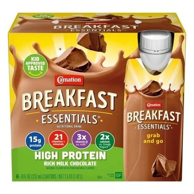 Carnation Breakfast Essentials Powder Protein Nutritional Shake Drink Mix Packet