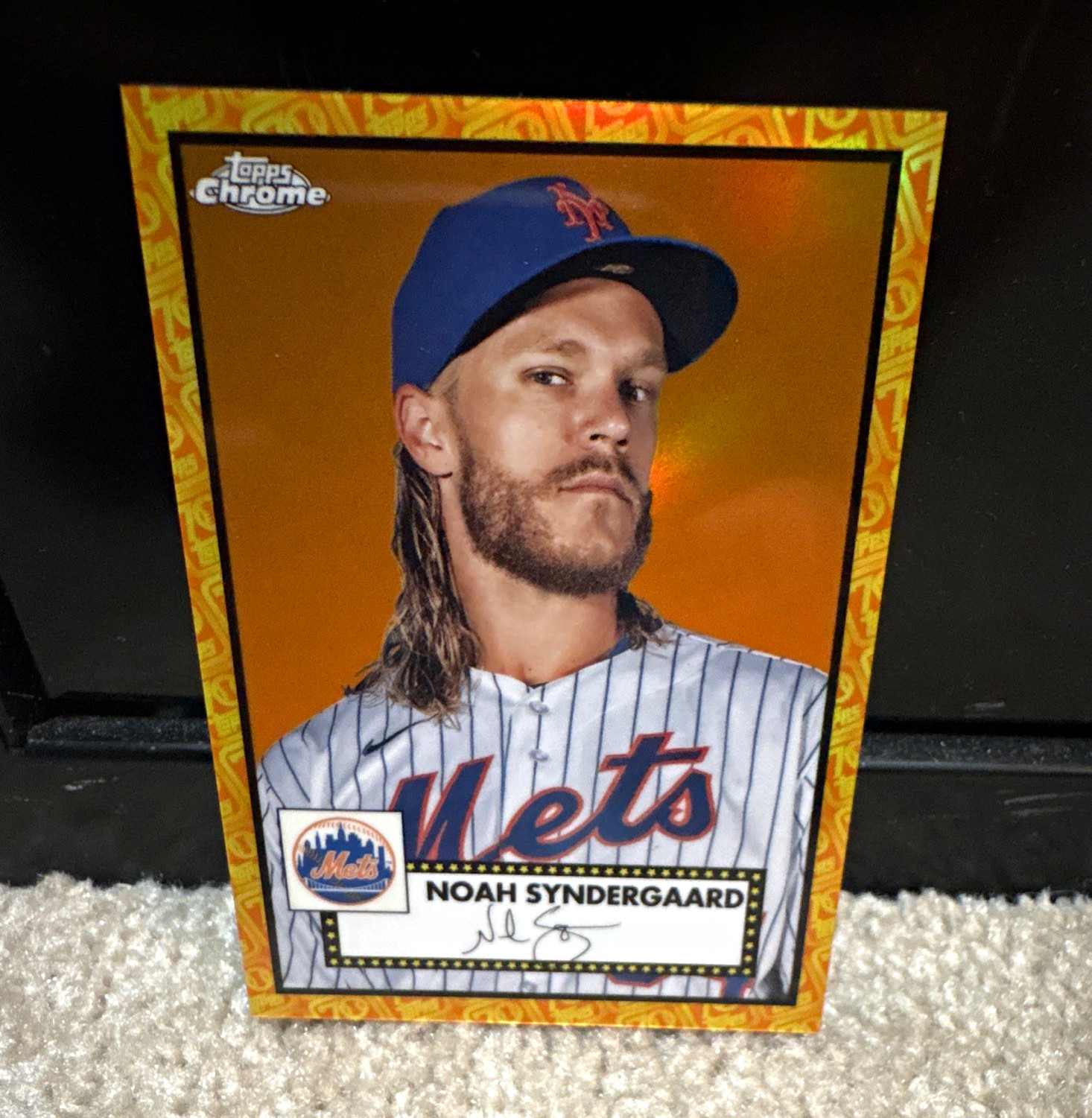 2021 Topps Chrome Noah Syndergaard Baseball Serial Numbered /25 Mets