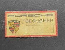 Porsche 1950s Besucherausweis Werksausweis Plakette Vintage Selten