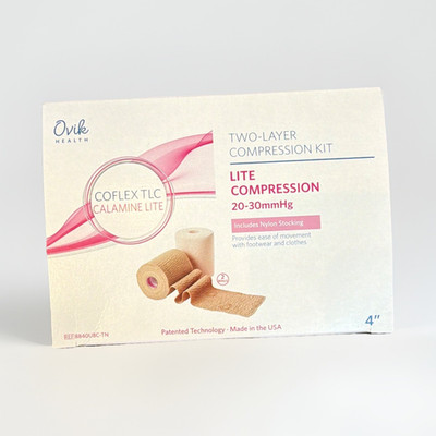 Oviek Health CoFlex TLC Calamine Lite 2-Layer Kit 20-30mmHg 4in 8840UBC-TN
