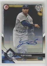 2018 Topps Holiday Bowman 65/99 Jean Segura #TH-JSE Auto 1h1