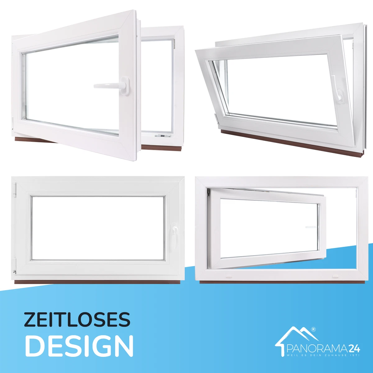 Ventana de sótano ventana de plástico basculante 2-3 compartimentos vidrio entrega Prio blanco