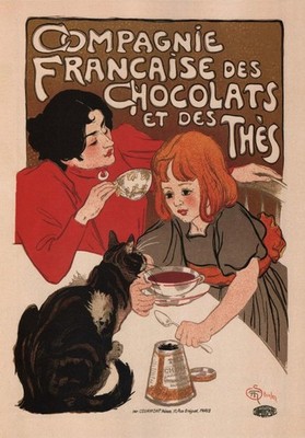 Vintage Chocolate Ideal France Poster   French Advertisement Wall Art - Unframed