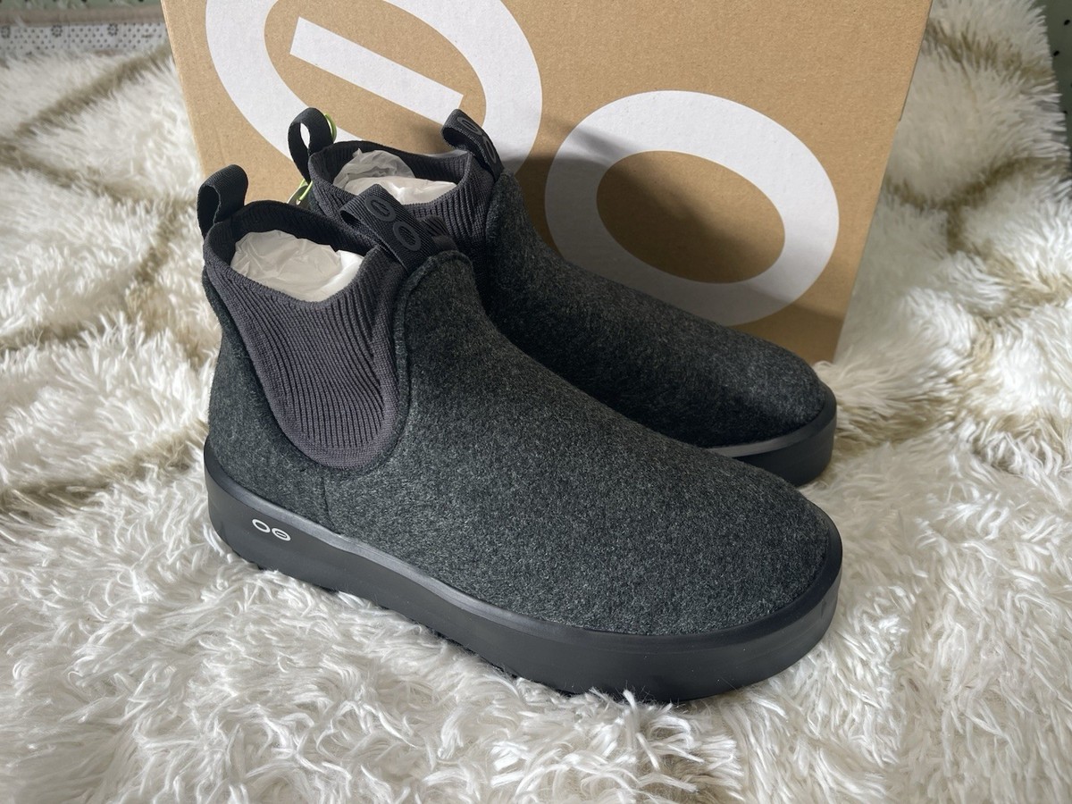 🧡*NIB* OOFOS Women's Size 9 Oomega Londoner Recovery Boot Black