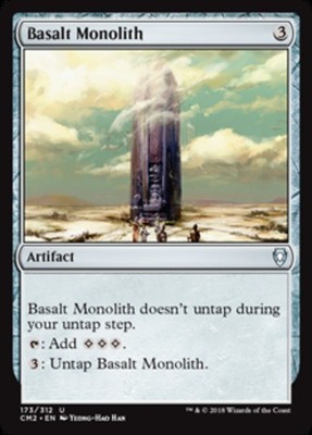1 x Basalt Monolith - Commander Anthology Vol. II - Moderate Play - MTG