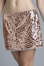 paneled sequin skirt