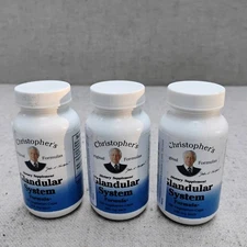 Dr. Christopher's Glandular System 100 Capsules  350mg 3 Bottles