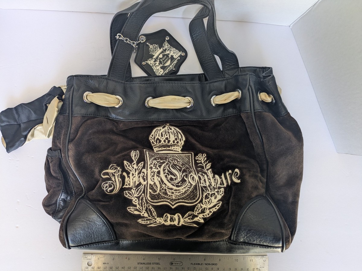 Used Vintage Y2K Juicy Couture Brown Daydreamer Purse - MAJOR DAMAGE IN INNER
